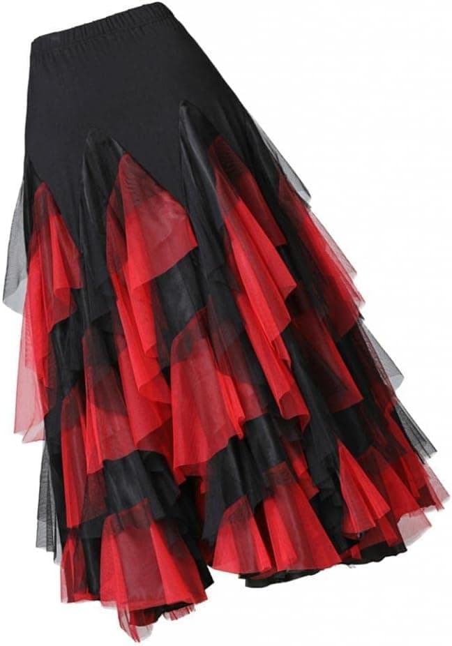 Falda de Baile de Salón Flamenco Y para Mujer. Trajes Modernos.,