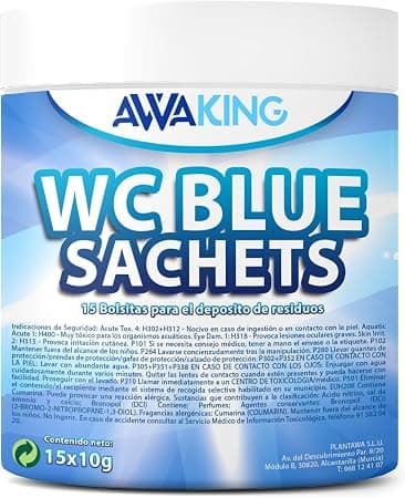 AWAKING Pastillas WC Químico Blue Sachets (15 uds)