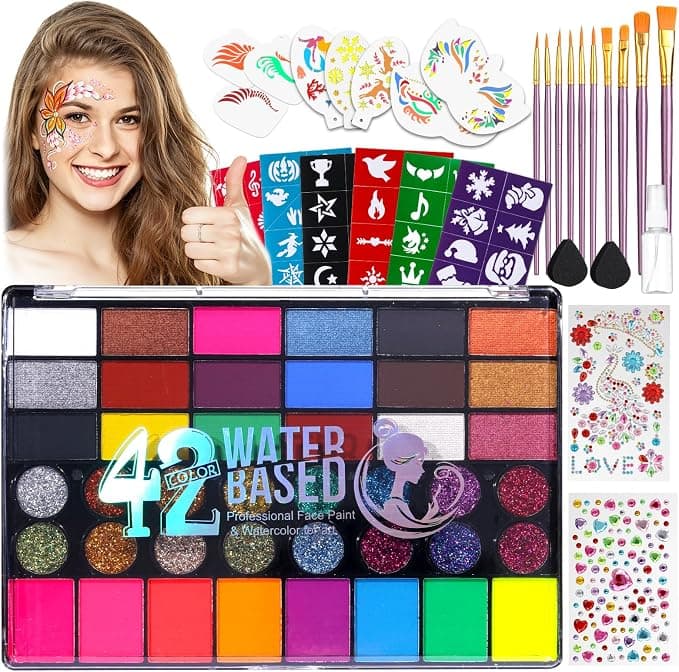 Kit Profesional de Pintura Facial y Corporal 42 Colores