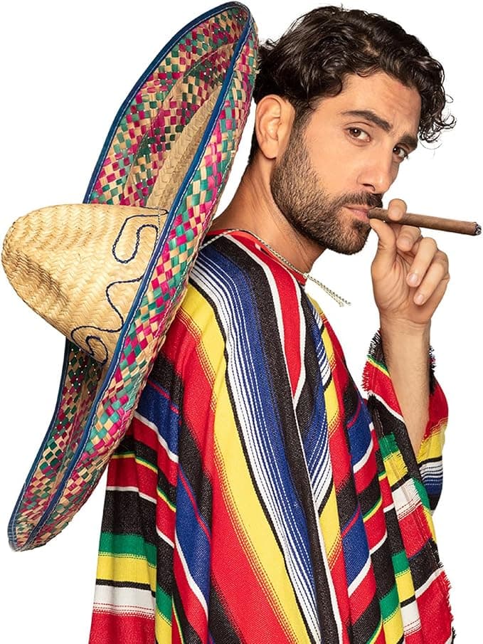 Boland 95413 – Sombrero Enrique, 70 cm, sombrero para un disfraz de México, mexicano