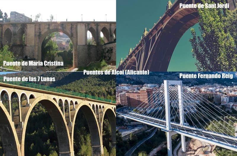 4 puentes principales de alcoy