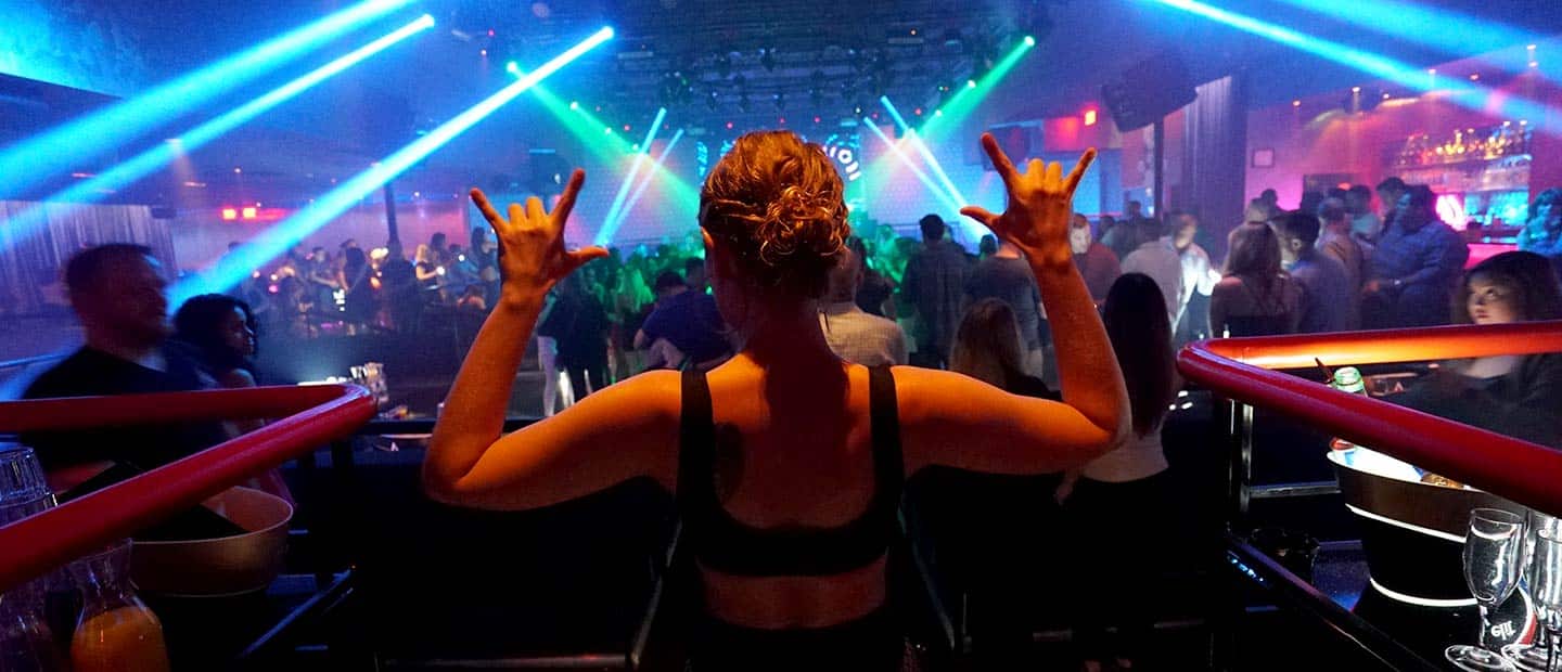 Fest på nattklubben Penélope i Benidorm