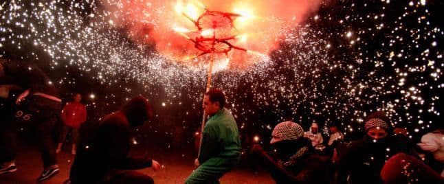 Correfocs durante las fiestas de benidorm