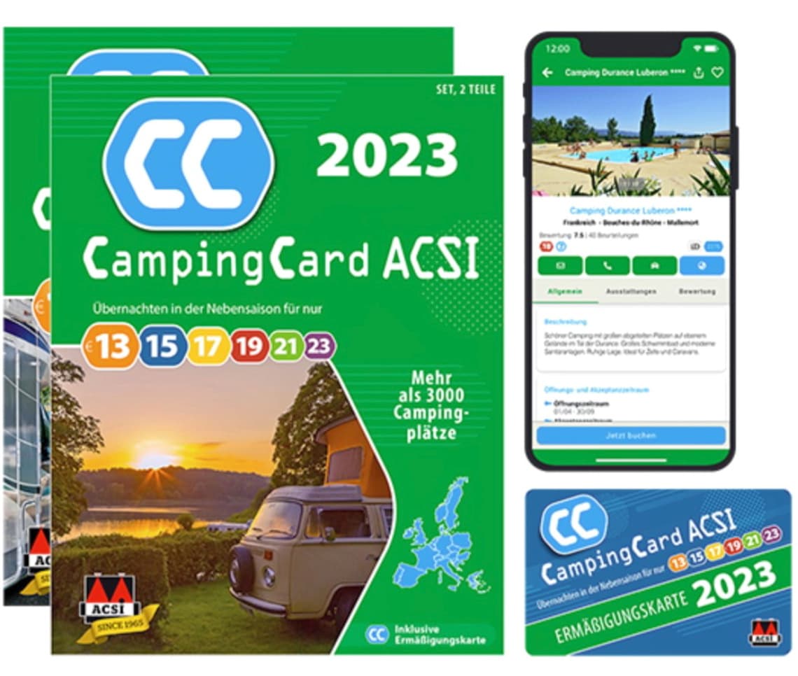 CampingCard ACSI 2023-guide og kort
