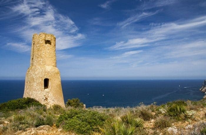 Torre del gerro tra dénia e jávea / xàbia