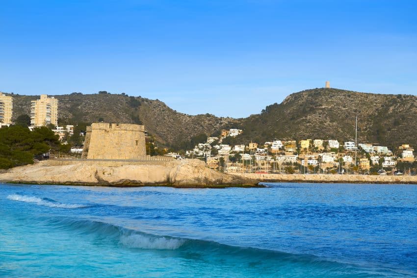 Burg von Moraira am Meer