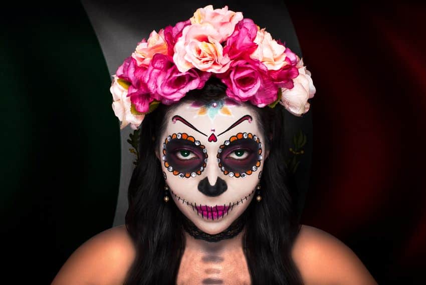 Disfraz de calavera mexicana