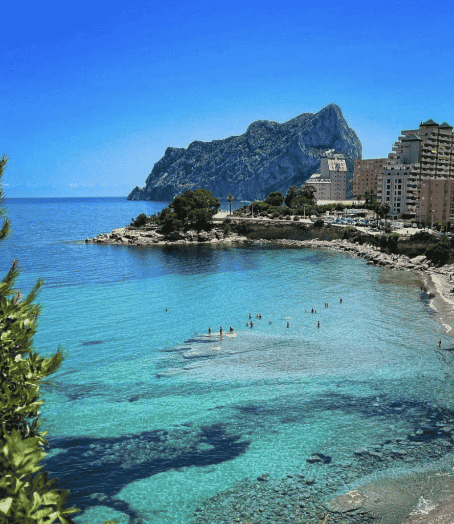 Calpe's baai genaamd calalga