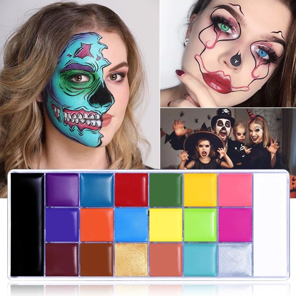 Pintura oleo maquillaje halloween