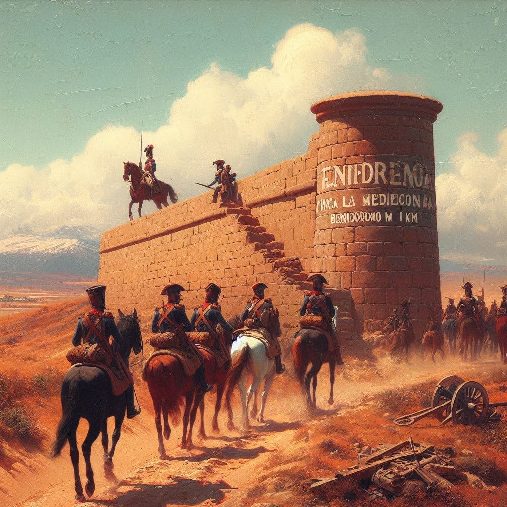 Muro a la media legua di benidorm nel 1823