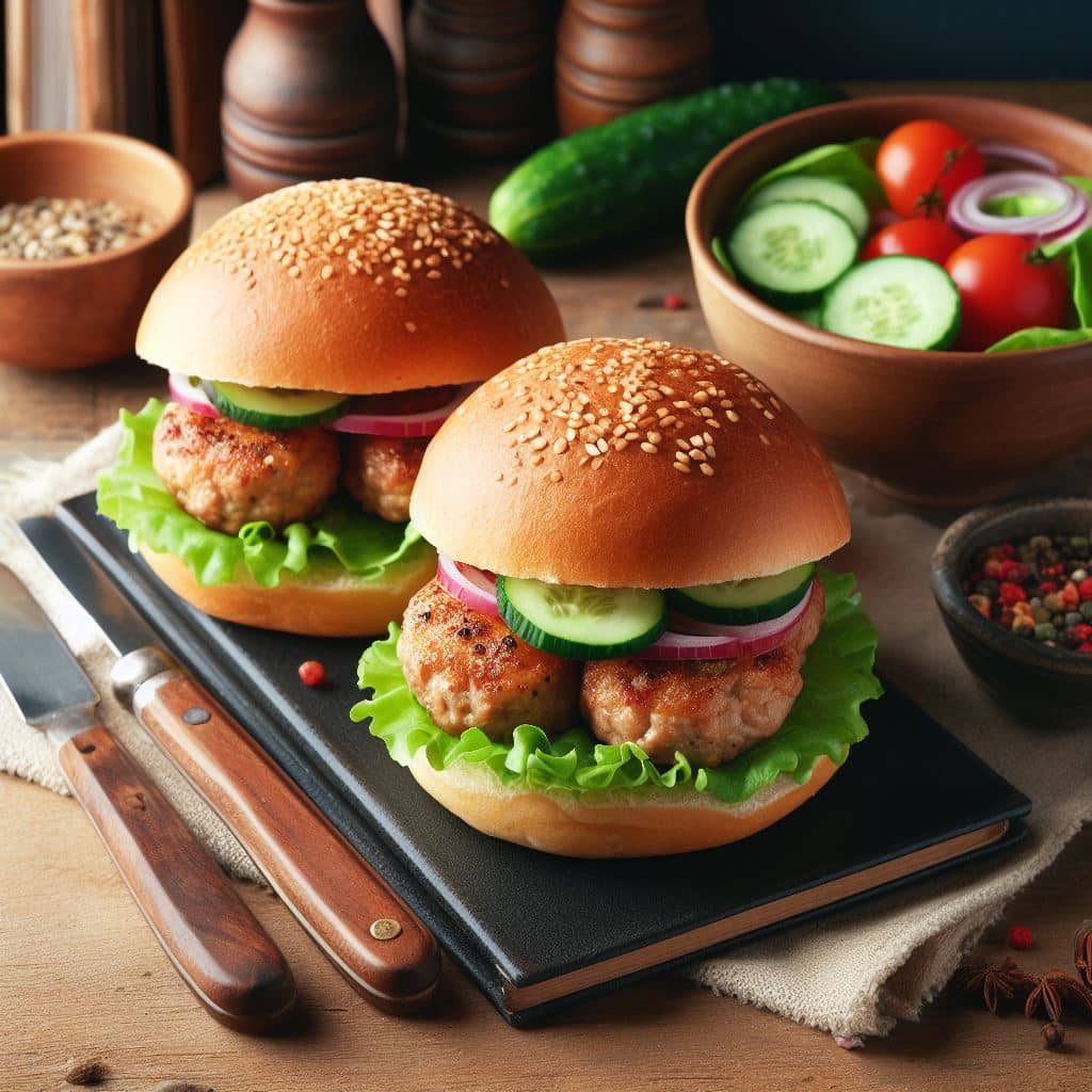 Turkey burger for a healthy dinner for kids