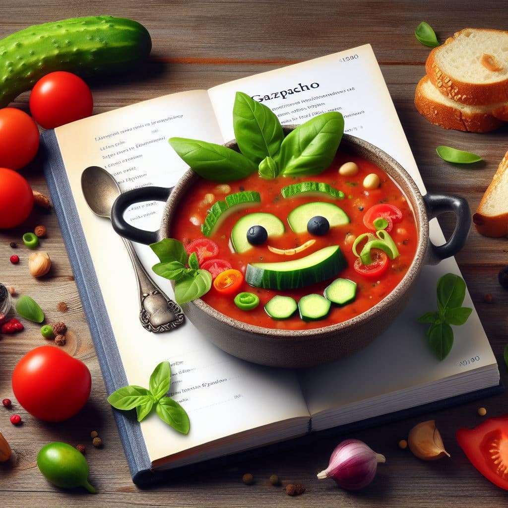Barnemiddag med gazpacho