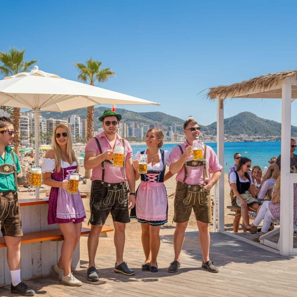 Oktoberfest en la playa de benidorm