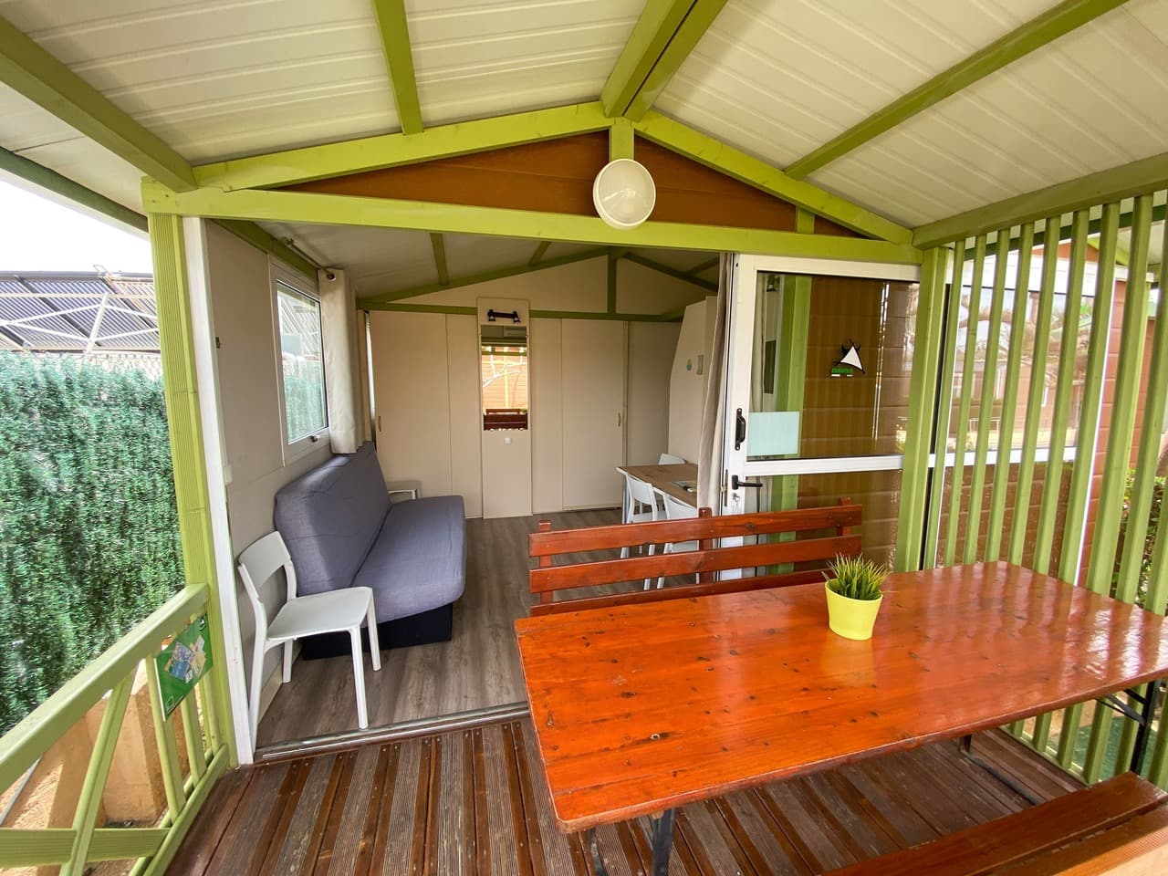 Bungalow Morea: terrasse