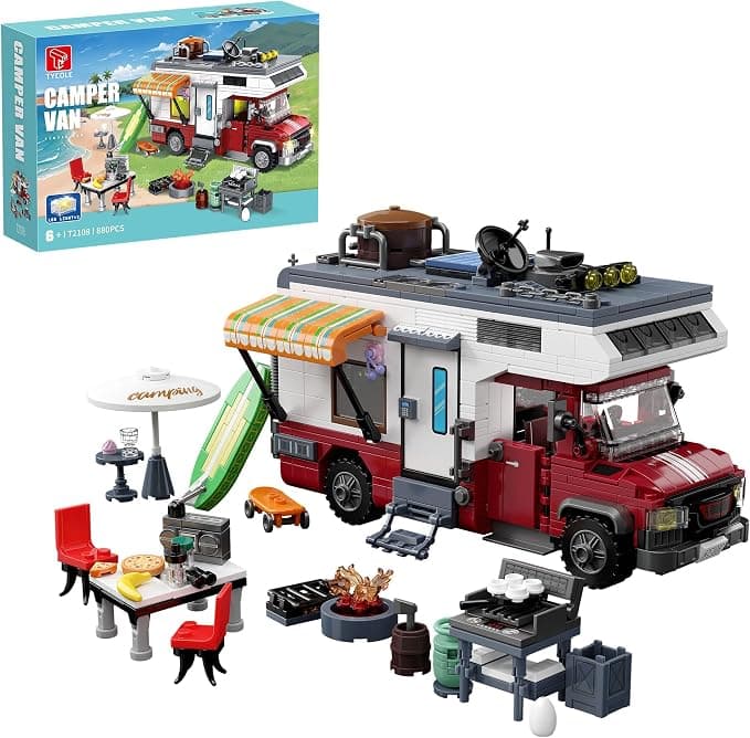 TYCOLE Juguete de Construcción Autocaravana Set para Niños y Niñas 6 Años