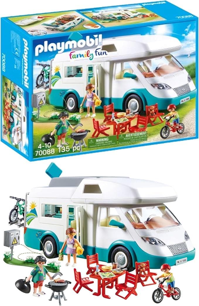 PLAYMOBIL Family Fun 70088 Caravana de Verano, A Partir de 4 años Caravana de Verano