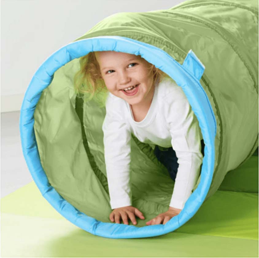 Tienda de campaña tipo tunel para niños de ikea