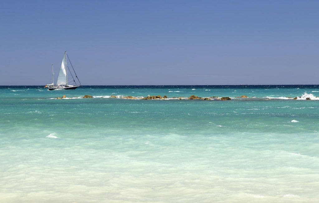 Vista del mar de altea, la bahía