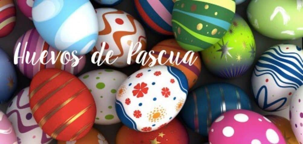 Huevos de Pascua decorados por niños