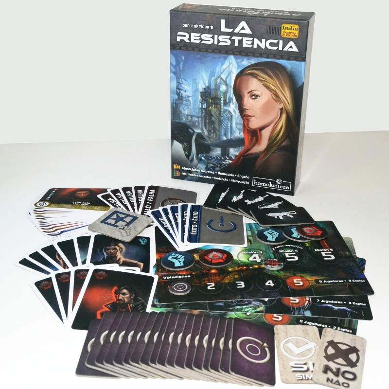 La resistencia, juego sencillo de mesa para viajes