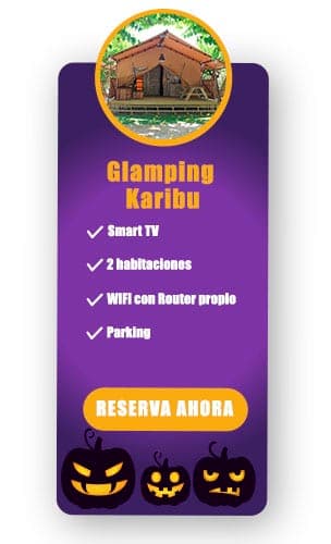 Oferta halloween camping con tienda safari