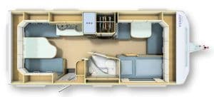 Caravan floor plan
