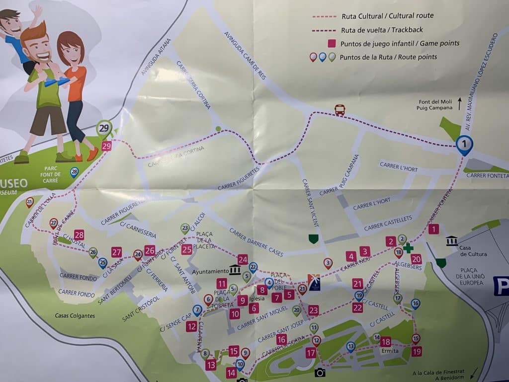 Mappa attuale di finestrat