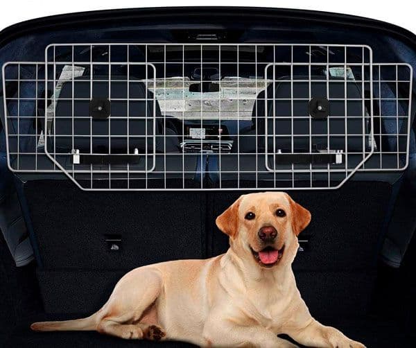 Rejilla metálica para perro de viaje en coche