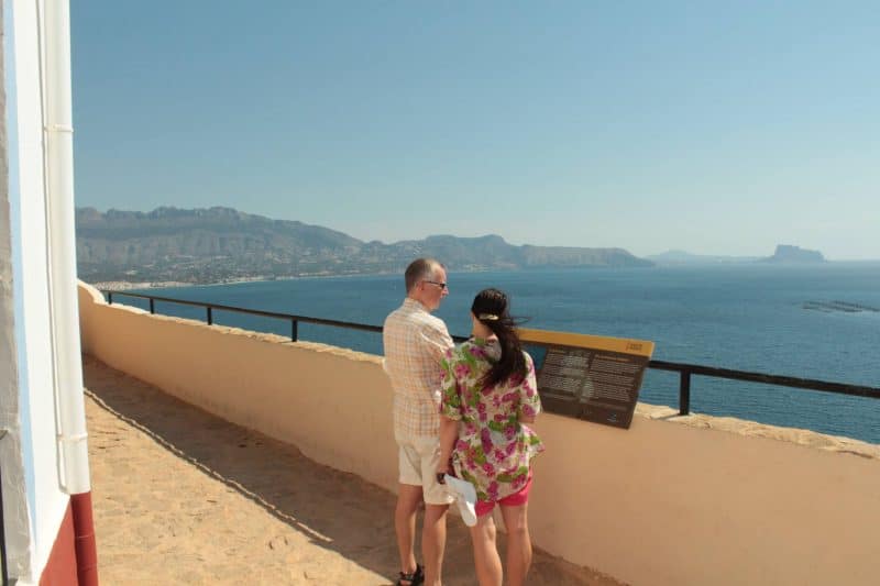 Vue de calpe depuis le phare d'albir
