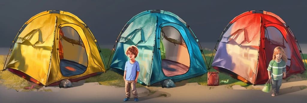 Tienda de campaña infantil de interior