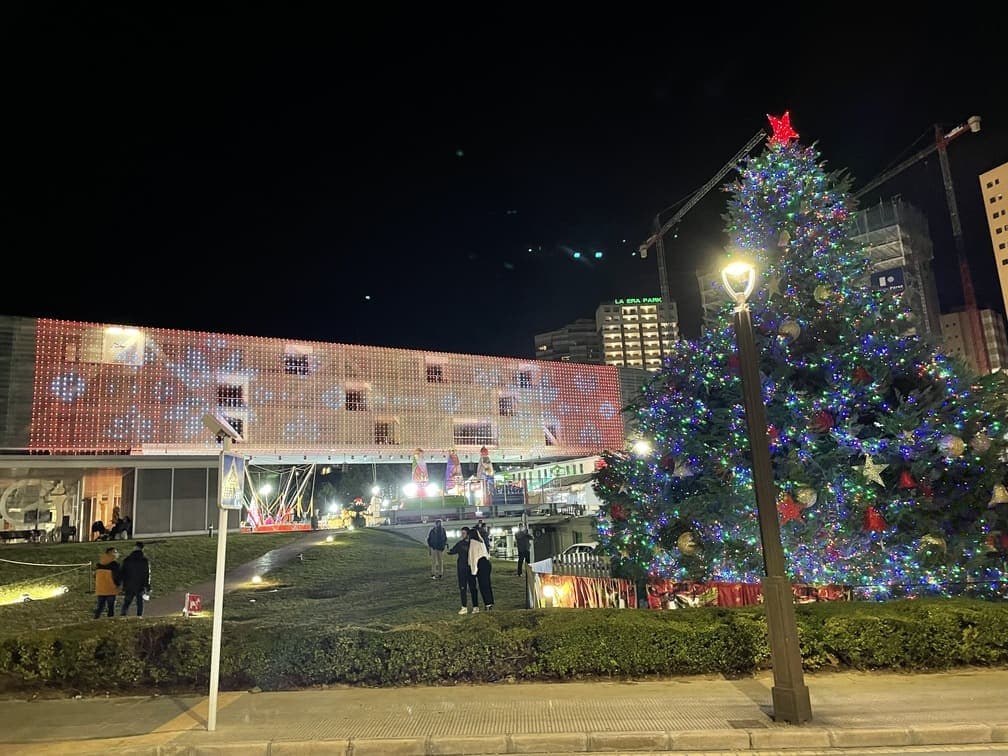 Christmas square in Benidorm