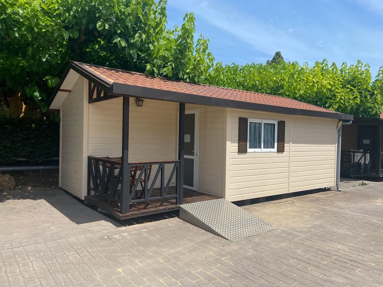Exterior view of the accessible bungalow