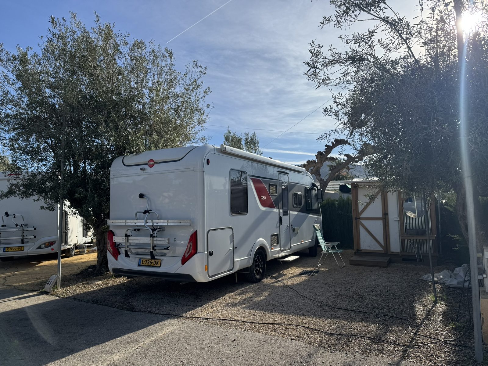 Exterior de parcela con baño privado