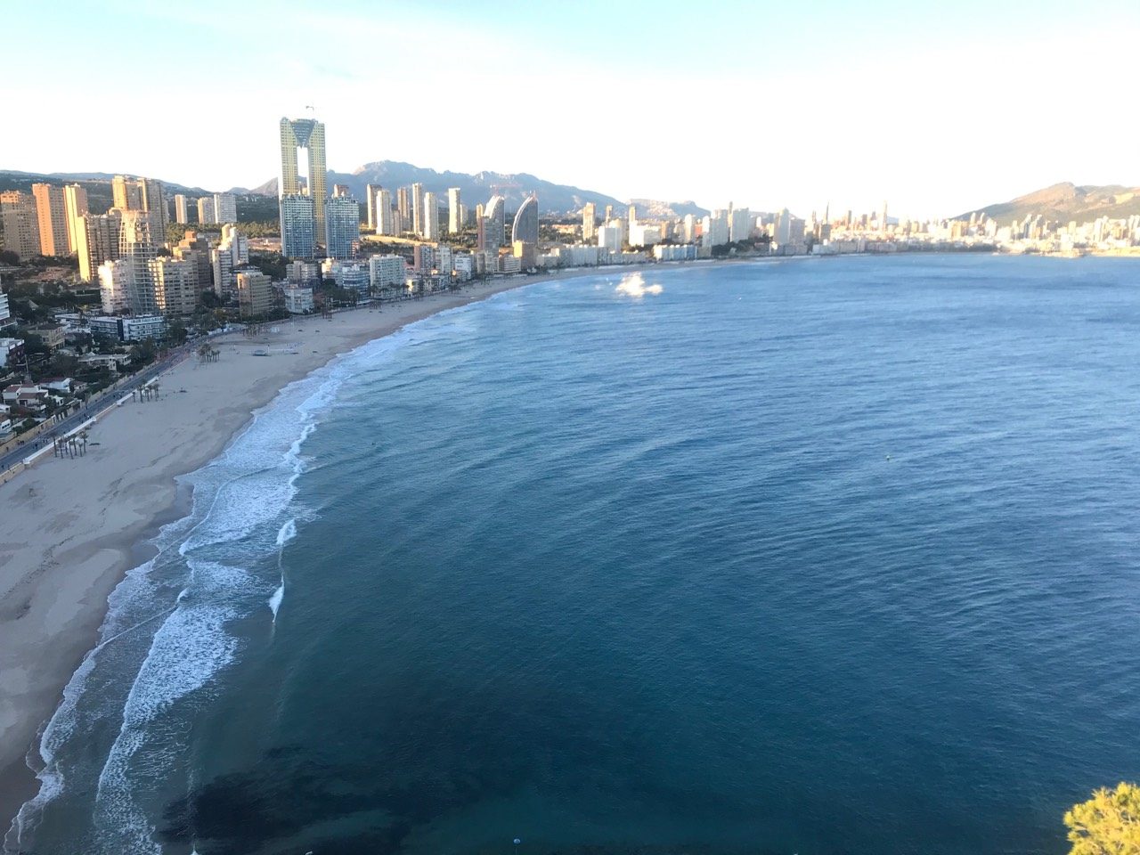 Vistas de Poniente desde el Mont Benidorm