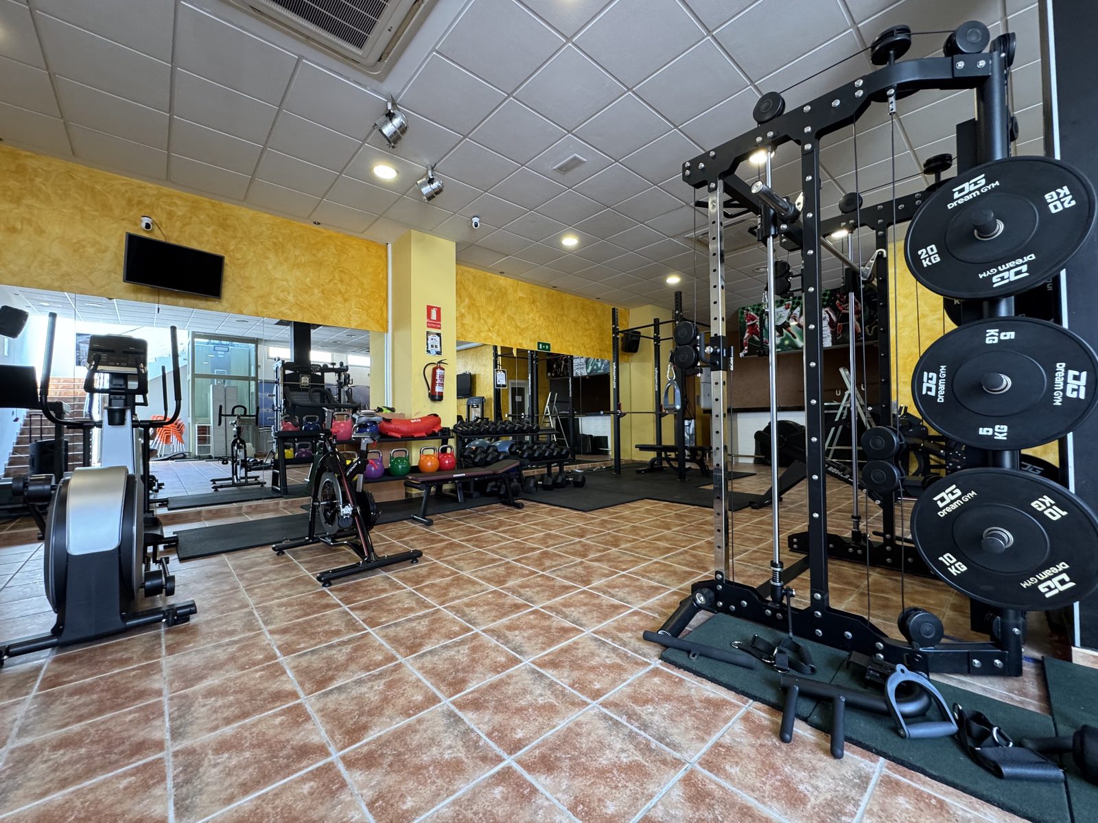 Máquinas del gimnasio Camping Armanello