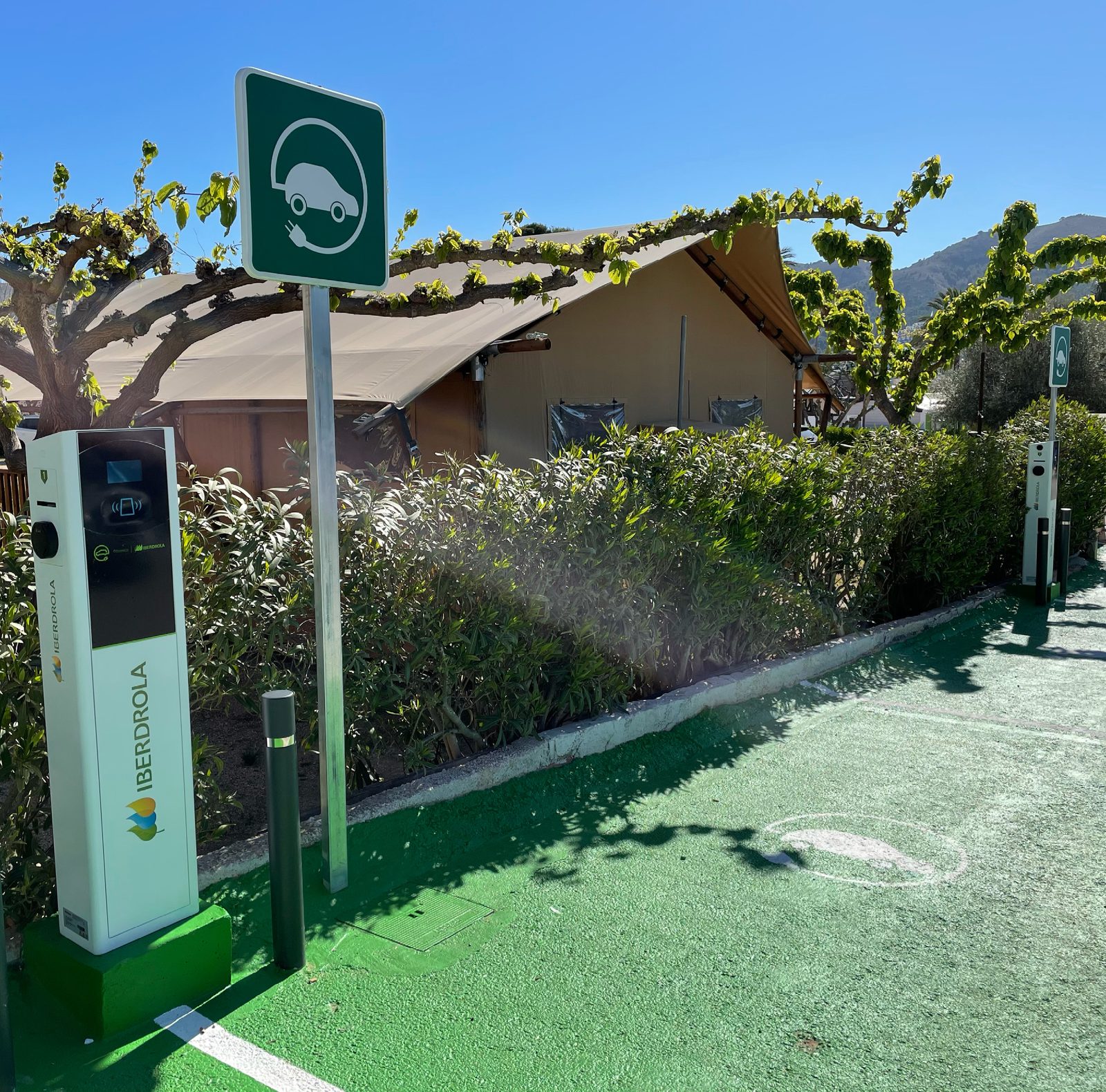 Recarga de vehículos eléctricos en el camping