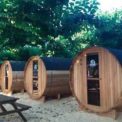 Home Casa barril en camping