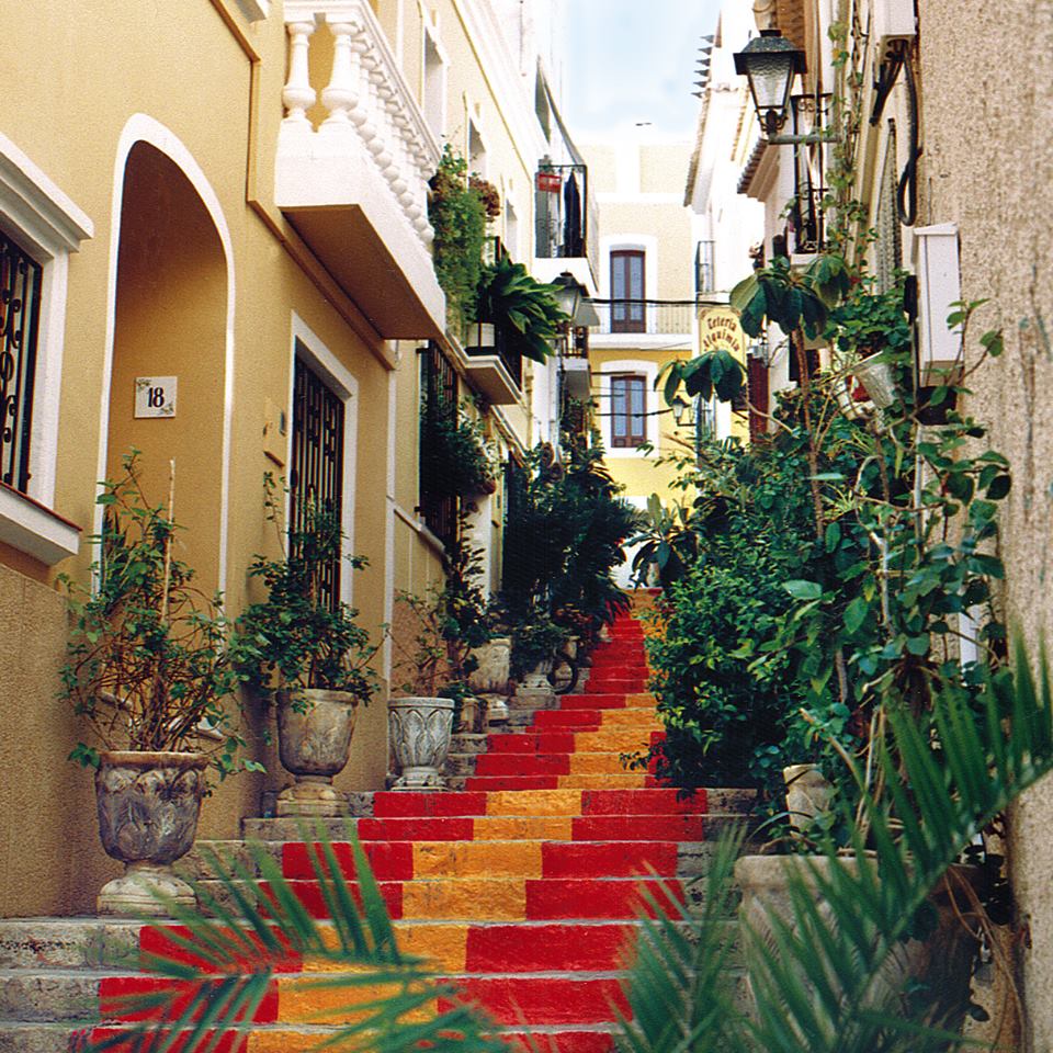 Vieux quartier de calpe, district d'arrabal