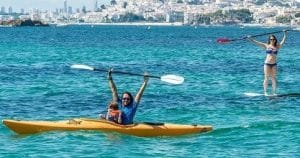 Leie av kajakk i nærheten av benidorm, la bocana sailing point