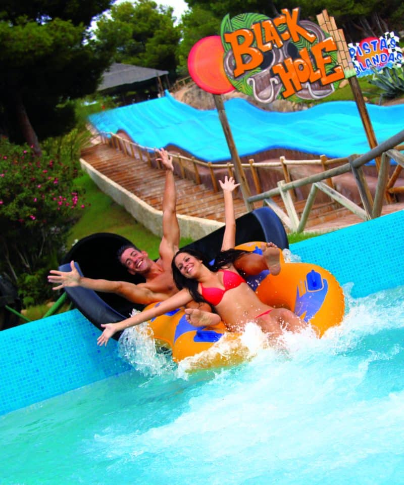 Zwart gat in aqualandia Benidorm