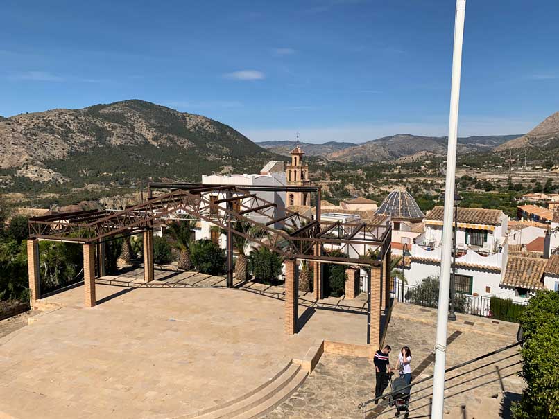 Blick auf das auditorium in finestrat