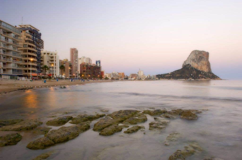 Côte et plage de calpe à alicante