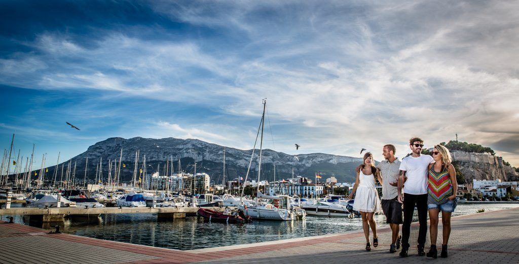 Alicante town with coastline, denia