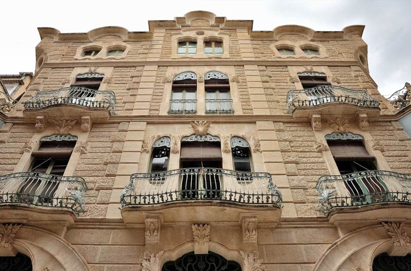 Modernist facade in alcoy