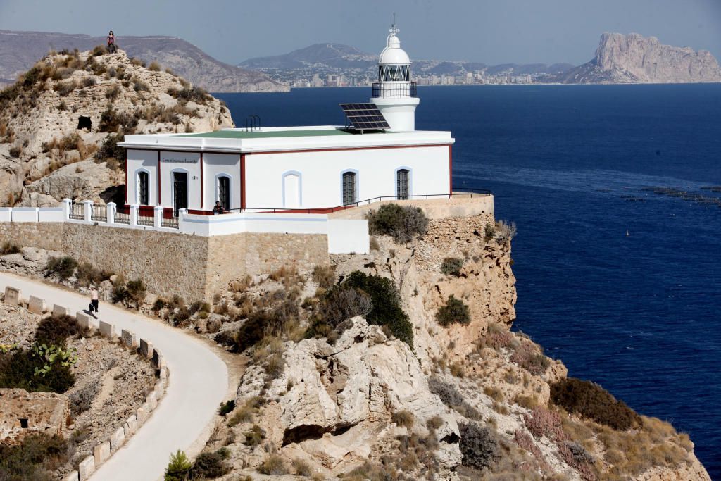 Utsikt over calpe fra albir fyr