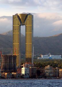 Rascacielos in tempo en benidorm