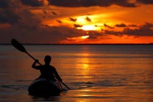 Sunset kayaking in altea