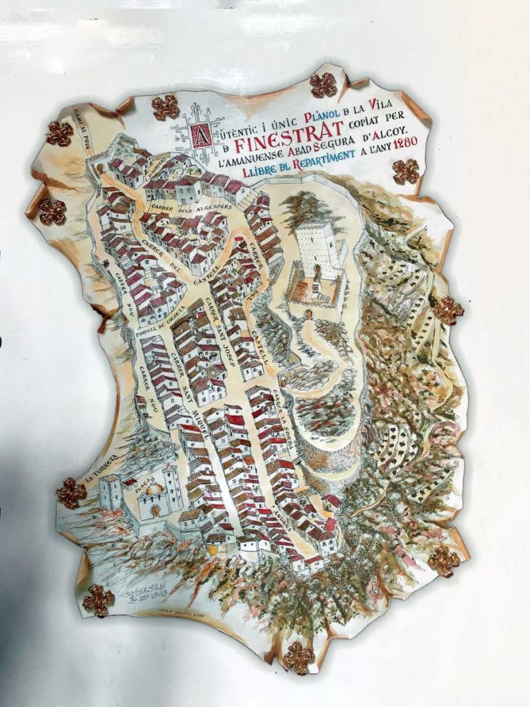 Plan Finestrat year 1280 A.C.