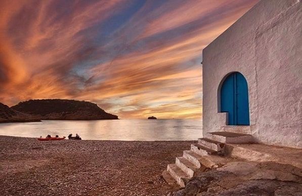 Portixol beach, den mest kjente av vikene i jávea