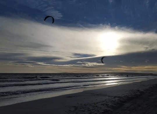 La gola beach in santa pola (alicante)